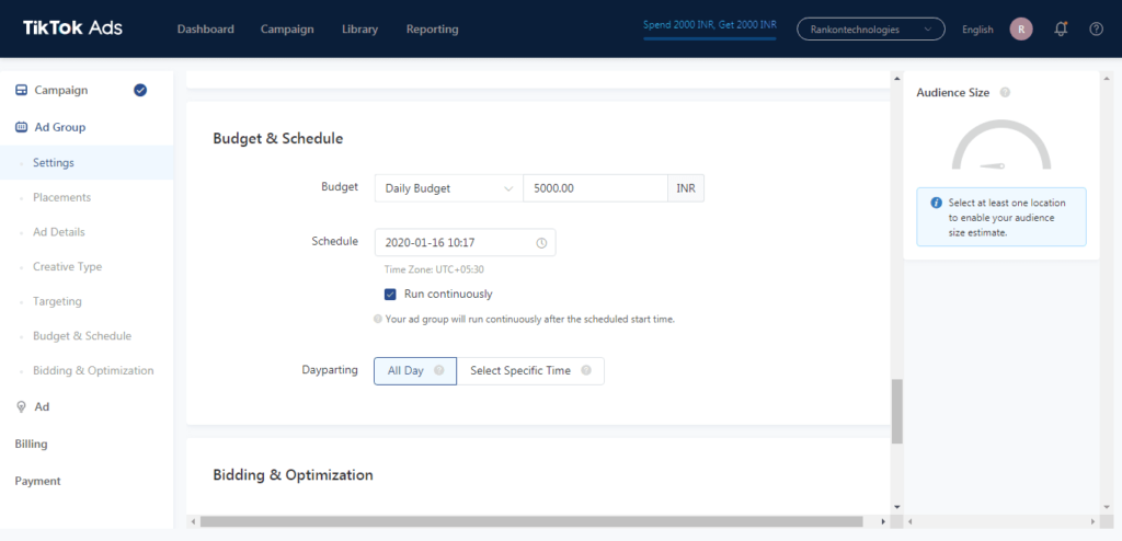 BUDGET AND SCHEDULE